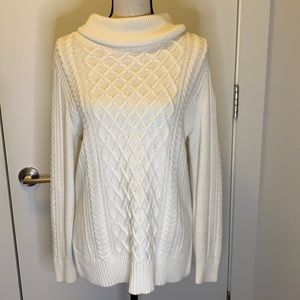 Banana republic cable neck sweater